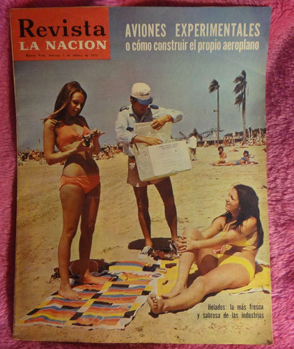 Revista La Nacion 1972 Ushi Glas Aviones Experimentales 
