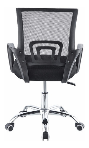 Imagen 4 de 4 de Silla de escritorio Begônia BG35686 negra con tapizado de goma