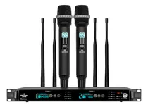 Comprar Microfonos Gc Adx300 Inalambricos Sistema Uhf Mano 2 Canales Color Negro