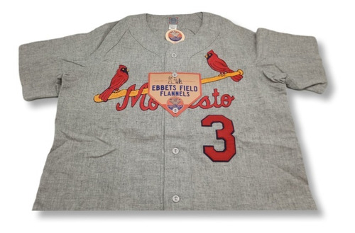 Camisas Caballeros Modesto Reds 1968 Road Jersey Talla M