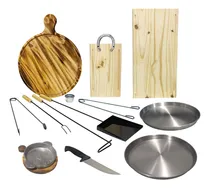 Comprar Kits Parrilleros Asador Parrilla Accesorios Pack X14 Piezas