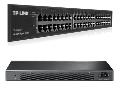 Switch 48 Puertos Rj-45 Tplink 10/100/1000 Tl-sg1048