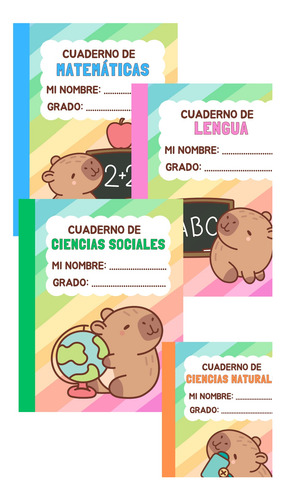 Kit Imprimible Decoración Aula Capibara
