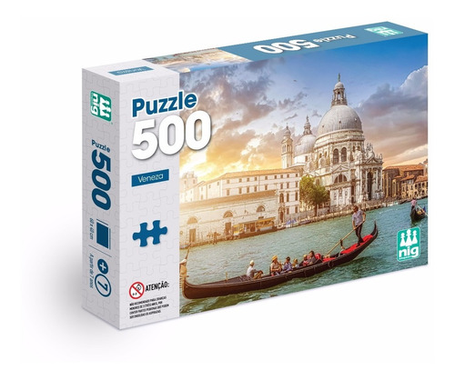 Quebra Cabeça Puzzle - Veneza Itália - C/ 500 Peças - Nig