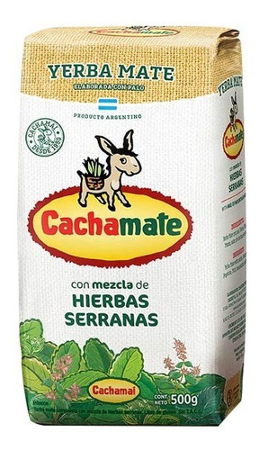 Pack X 12 Unid Yerba  Hierba Serra 500 Gr Cachamate Yerbas