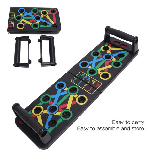 14 En 1 Tabla Push Up Plegable, Push Up Board Para Hacer Lagartijas, Portátil Antideslizante Soporte Para Flexiones, /hombros/espalda/tríceps, Equipo Para Ejercicio En Casa