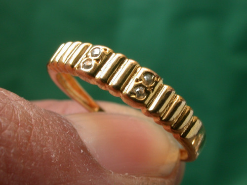 Anillo Enchapado Oro 18k Español Luli Circonias Lineas 