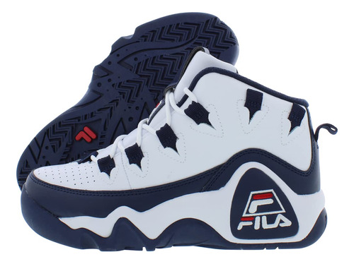 Fila Boy Grant Hill 1 Niño Blanco Azul Marino Rojo 4 M