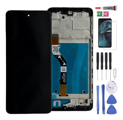 Lzhipx Pantalla Lcd Para Moto G60 Xt2135 Xt2133-2 Xt2135-1 Con Marco Display