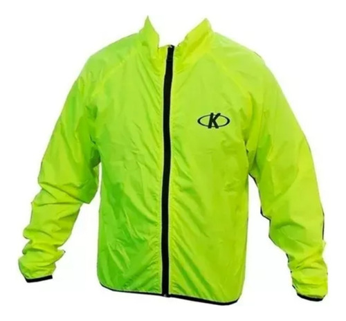 Campera Ciclista Cortaviento Amarillo Fluo Liviana