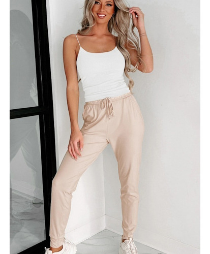 A Top De Moda Delgado De Punto Sin Mangas Con Cuello En U