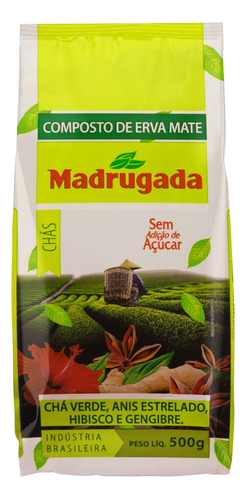 Erva-mate Madrugada com chás sem glúten 500 g