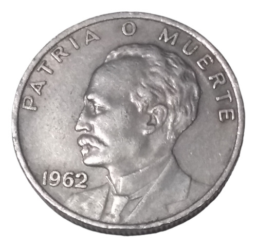 Moneda C U B 20 Centavos José Martí Año 1962 Envío $55