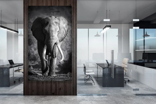 Canvas | Mega Cuadro Decorativo | Elefante Moderno | 60x40