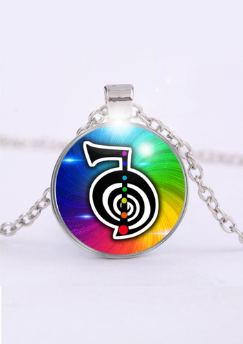 Colar Cho Ku Rei Símbolo Do Reiki Unissex