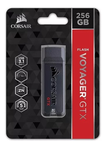 Pen Drive Corsair Flash Voyager Gtx De 256gb Usb 3.1 