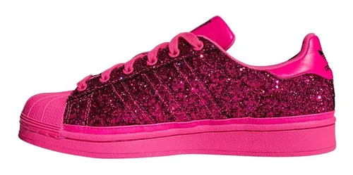 Adidas superstar deals fucsia glitter