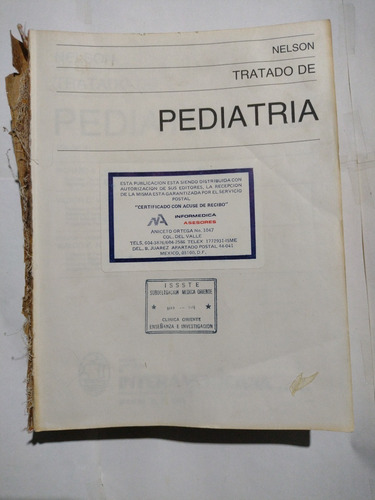 Tratado De Pediatria By Nelson (roto E Incompleto) Novena Ed