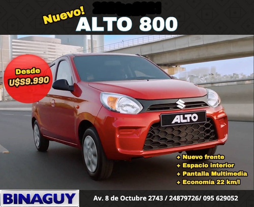 Suzuki Alto 800 Ga / 0 Km / Dir Y Aa / Reserve Su Unidad!