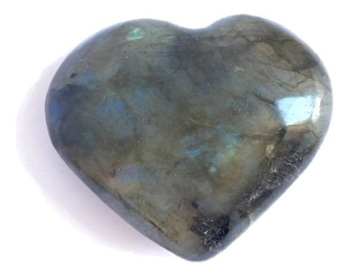 1 Corazón Tallado En Labradorita Espectrolita Mineral