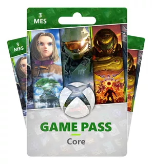 Tarjeta De Regalo Xbox - Game Pass Core | 3 Meses | México