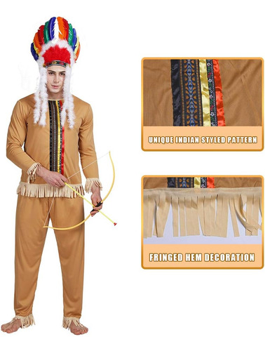 Disfraz Indio Eraspooky Para Hombre