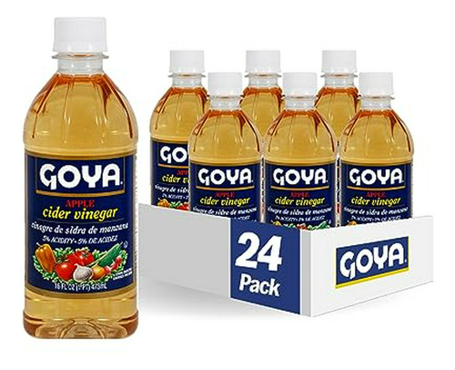 Vinagre De Manzana Goya, 16 Oz (paquete De 24)