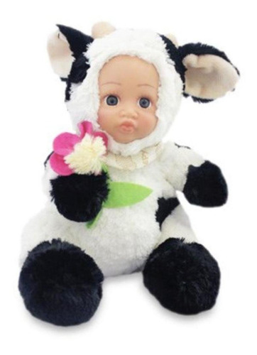 Imagem 3 de 6 de Boneca De Pelucia Vaquinha Bichinho Zoo Fofura Fênix 3344