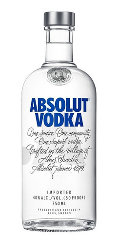 Vodka Absolut Blue Original 40% 750ml