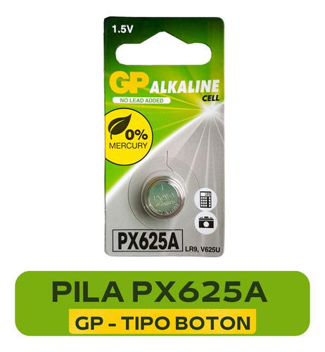 Px625a Boton Gp 190mah - 1.5 Volt 