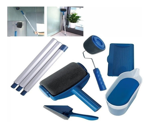 Imagen 1 de 6 de Rodillo Rellenable Para Pintar Paint Runner Kit 8 Accesorios