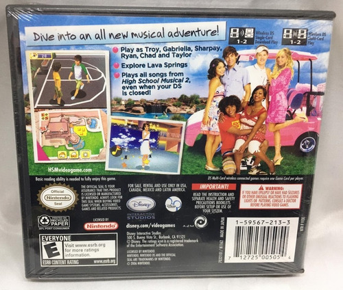 Juego Nintendo Ds High School Musical 2 Nuevo Orig. Replay