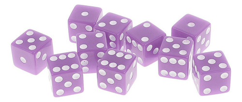 Paquete De 2-4 Juegos De Dados D6 De 10 Piezas Para Juegos