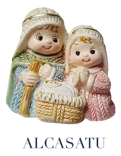 Pesebre Nacimineto Jesus Jose Maria Chico Souvenirs 4cm