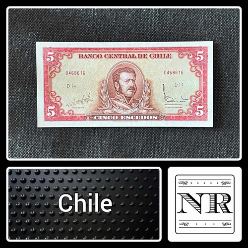 Chile - 5 Escudos - Año 1964 - P #138 - Massad Barcelo