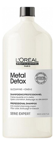 Shampoo L'Oréal Professionnel Serie Expert Metal Detox Sin sulfato en botella de 1500mL por 1 unidad