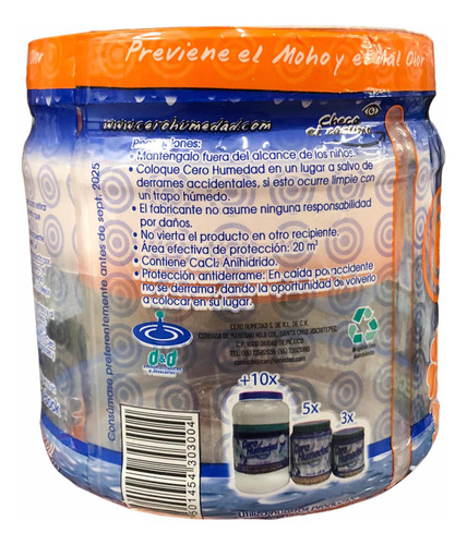 4x Recipiente Reutilizable Absorbe Humedad Elimina Olores