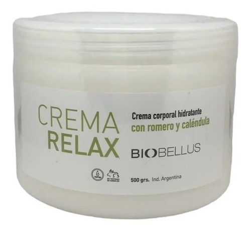 Crema Relax Masajes Musculares Biobellus X 250 Grs