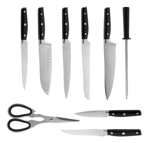 Set De Cuchillos Con 19 Piezas Vasconia Prima Negro