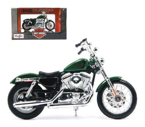 Nueva Harley Davidson Xl 1200v Seventy-two Escala 1:12 Verde