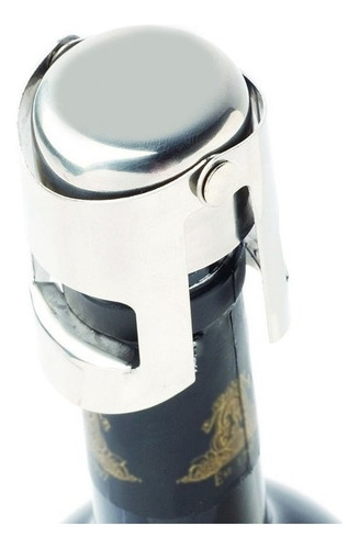 Tapa de corcho de acero inoxidable para botella de champán, prosecco y vino espumoso