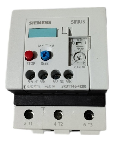 Relé Termico De 57 A 75 Amp Modelo 3ru1146-4kb0 Siemens 