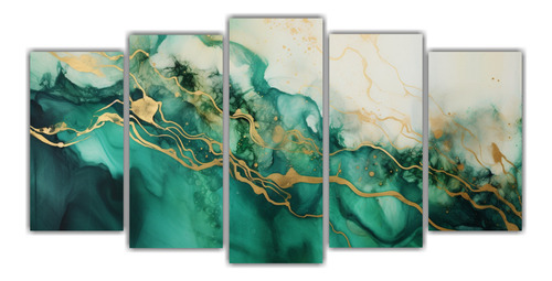 150x75cm Conjunto 5 Artículos Imagen Intensidad Verde Esmer