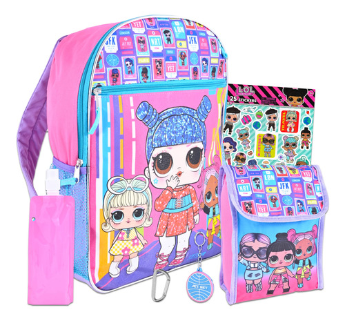 Lol Molls Mochila Y Lonchera Para Girls Bundle ~ Deluxe 16  