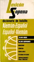 Comprar Diccionario Lexicon Aleman Español Español Aleman Sopena Bol