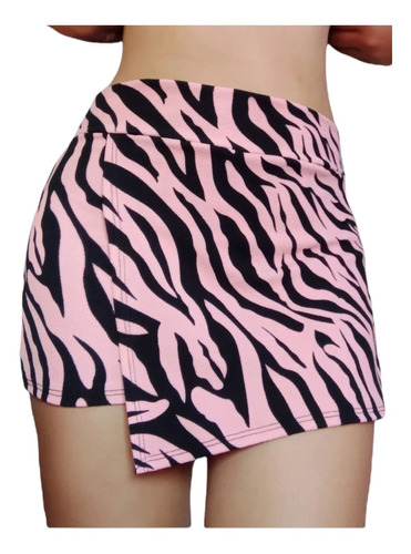 Falda Short Animal Print / Confeccion Nacional Tela Sofia