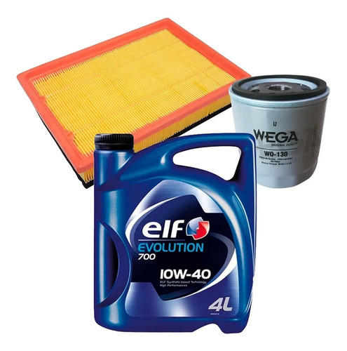 Kit Filtros Wega + Elf Evolution 10w40 4lt Chevrolet Onix