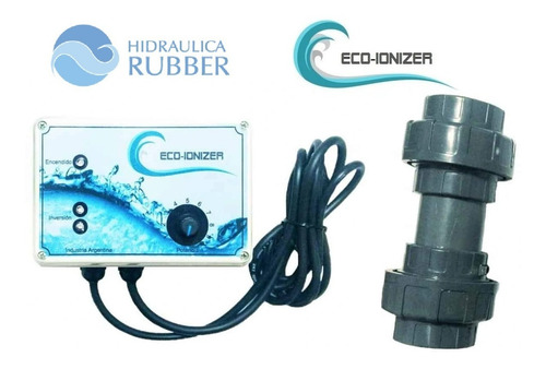 Imagen 1 de 7 de Ionizador Para Piscina Eco-ionizer 120m3 Hidraulica Rubber