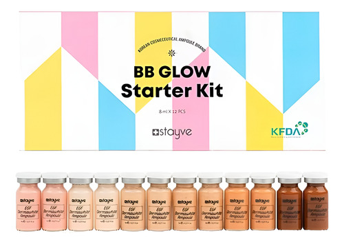 Set Pigmentos X12 Estéril Bb Glow Dermapen 6 Tonos Stayve Momento De Aplicación Día/noche Tipo De Piel Todo Tipo De Piel