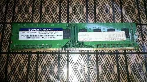 Memoria RAM Value Memory 4GB 1 Super Talent W1333UB4GV